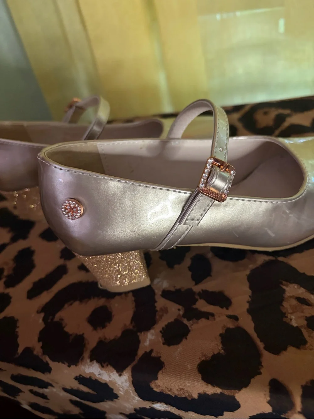Nine West shiny metallic
